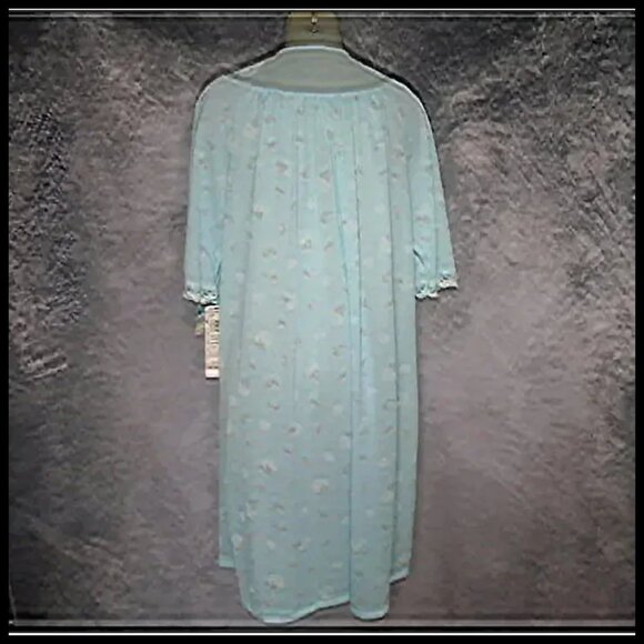 Vintage Nylon Peignoir Robe NEW WITH TAGS, Lace, Embroidery - Picture 5 of 16